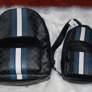 Coach Backpack With Varsity Stripe